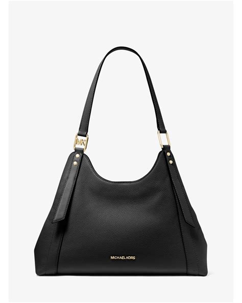 michael kors tasche arlo|Arlo Large Pebbled Leather Shoulder Bag .